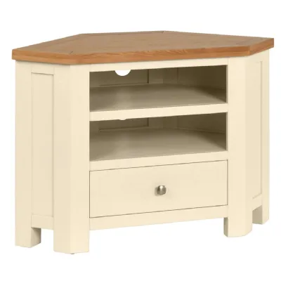 Corner TV Unit (IVORY)
