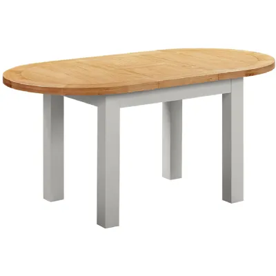 D End Extending Table (DPT141 MOON GREY)