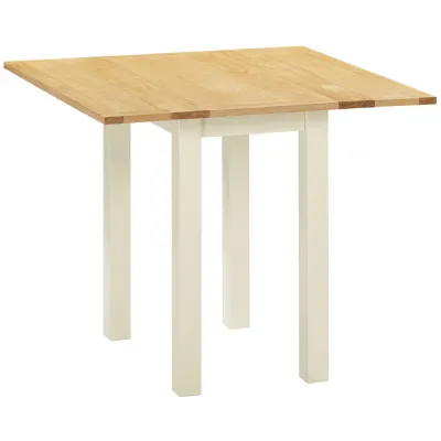 Square Drop Leaf Table (IVORY)