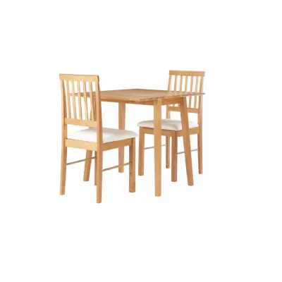 Drop Leaf Dining Set Oak Colour Finish