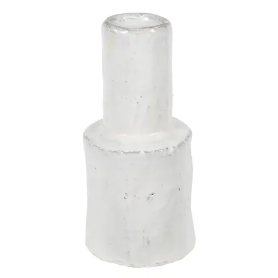 Small White Runny Glaze Vase