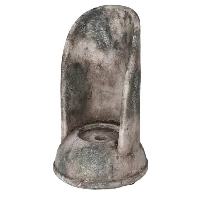 Distressed Cement Candle Holder