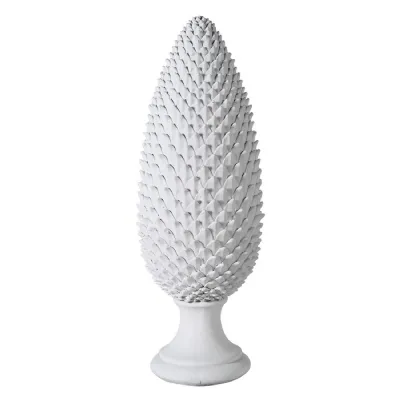 Large White Artichoke Ornament