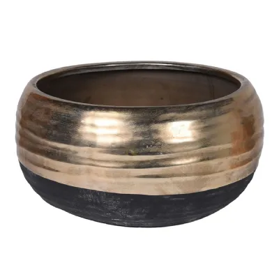 Black and Gold Stone Bowl
