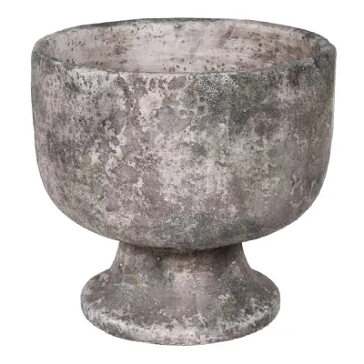 Large Distressed Footed Vase
