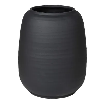 Small Black Ceramic Vase