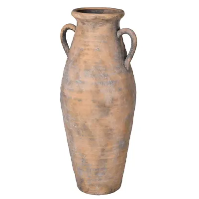 Distressed Large Natural Urn Vase