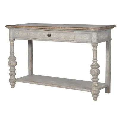 Shabby Chic Oak Antique Style Console Hall Table