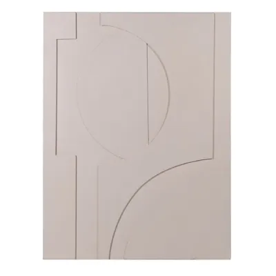 Beige Abstract Canvas