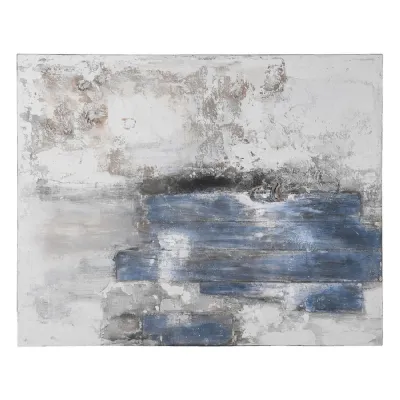 Wood Effect Textural Abstract Painting