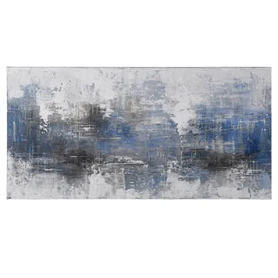 Bl Grey Abstract Oil Pnt