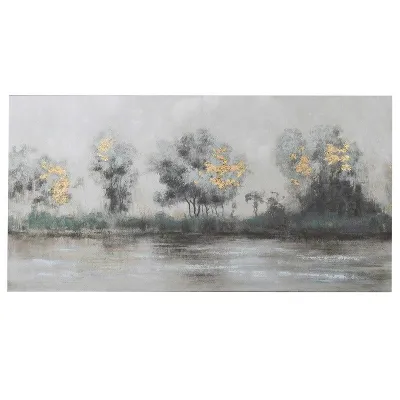 River Scene Oil Painting