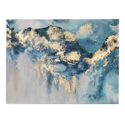 Large Modern Blue Mood No. 5 Abstract Wall Art