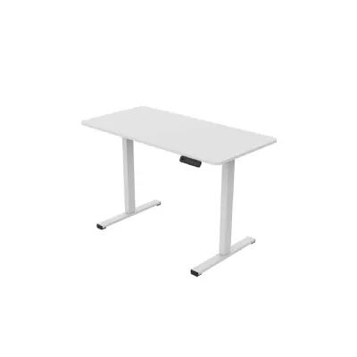White Metal Height Adjustable Standing Desk