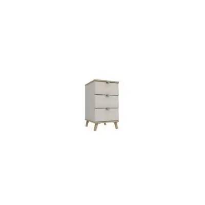 Durant 3 Colour 3 Drawer Bedside