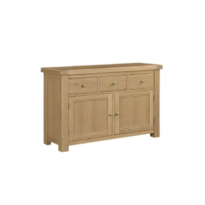 Natural Oak Large 2 Door 3 Drawer Sideboard