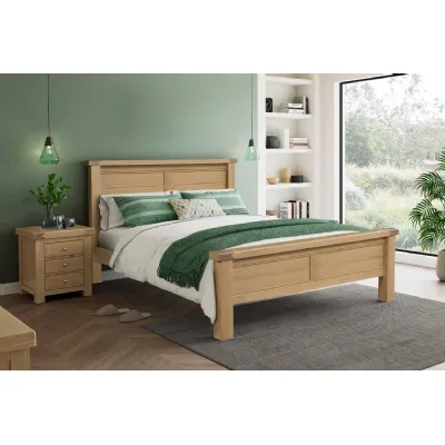 Natural Oak King Size 5ft Bed Frame