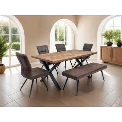 EDEN 1.8m DINING TABLE MEDIUM ELM VENEER