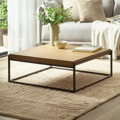 Ezra 83cm Square Tray Coffee Table