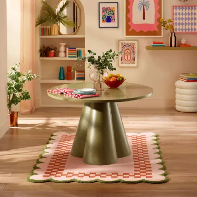 Fable Round Dining Table Green