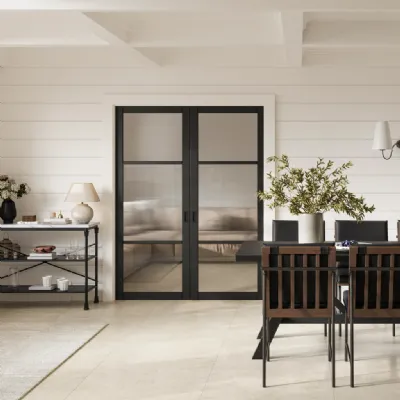 Fairmont Marble And Black Console Table