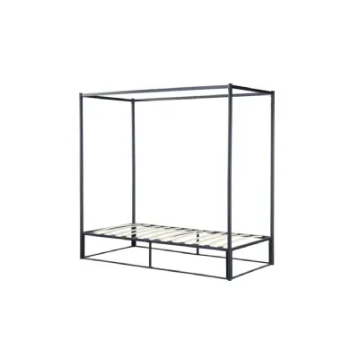 90cm Farringdon Metal 4 Poster Bed Black
