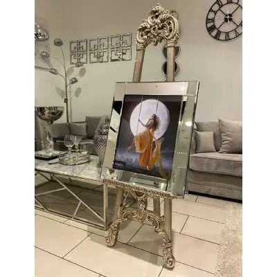 Lady Moonlight Chill Wall Art Mirror Frame