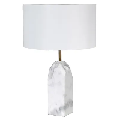 Rock Marble Table Lamp with Shade