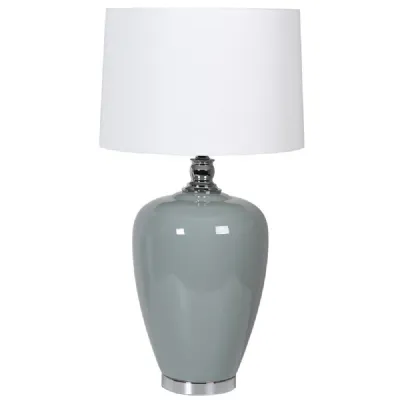Soft Blue Ceramic Lamp