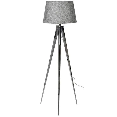 Chrome Tripod Floor Lamp