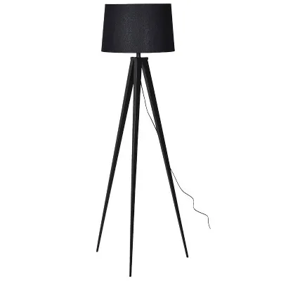 Matt Black Tripod Floor Lamp