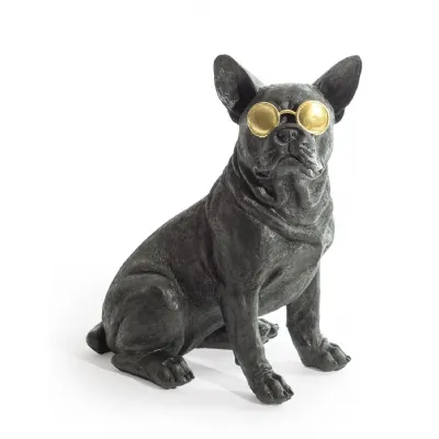 Large 'Funky Frenchie' Sitting Bulldog Figure