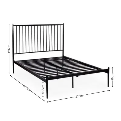 Floyd Black Metal Spindle King Bed