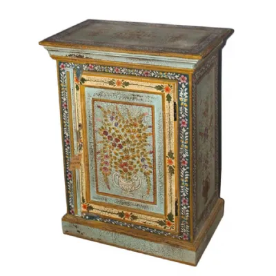 Hand Painted Bed Side Unit