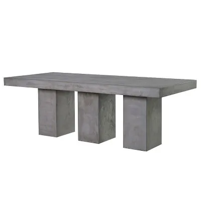 Large Concrete Dining Table Indoor or Outdoor Garden Use