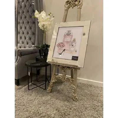 Dior Pink Perfume Bottle Wall Art Mirror Frame