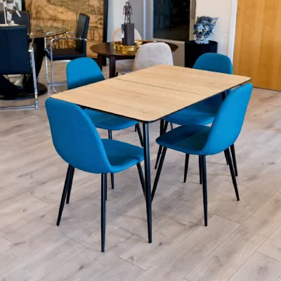 Natural Wood Top 120 to 160cm Large Extending Dining Table