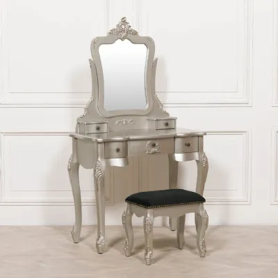 French Antique Silver Dressing Table