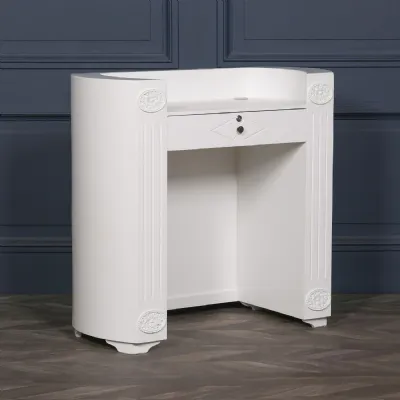 White Reception Desk