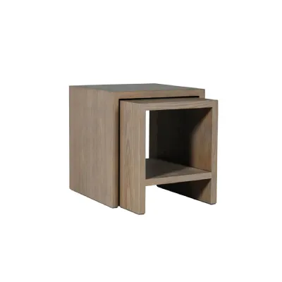 Falun Nest of Tables Smoked Oak
