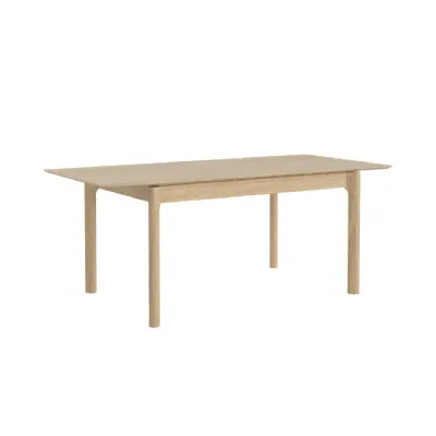 Light Oak Large Extending Dining Table 140 to 190cm