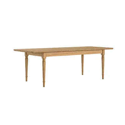 Natural Oak Large Extending Dining Table 180 to 230cm