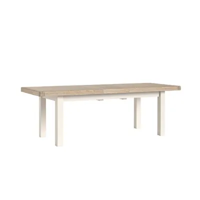 Coconut Milk Wood Large Extending Dining Table 200 to 245cm