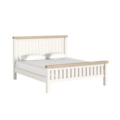 Coconut Milk Wood 6ft Super King Slatted Bed Natural Top