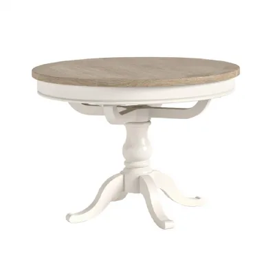 Coconut Wood 110 to 140cm Extending Round Dining Table