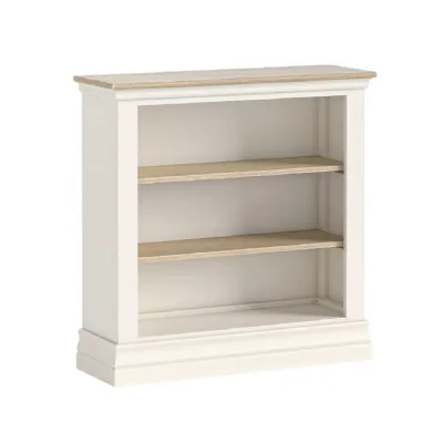 Coconut Milk Wood Open Low Bookcase Natural Top