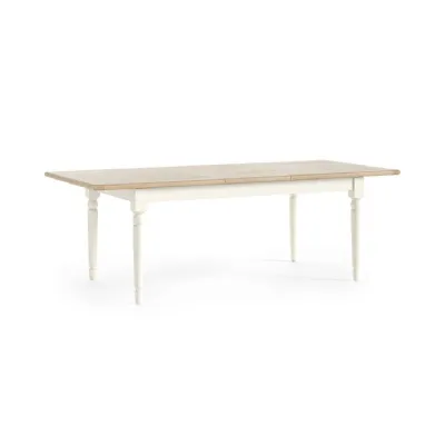 Milk Wood Large Extendable Dining Table Oak Top 180 to 230cm