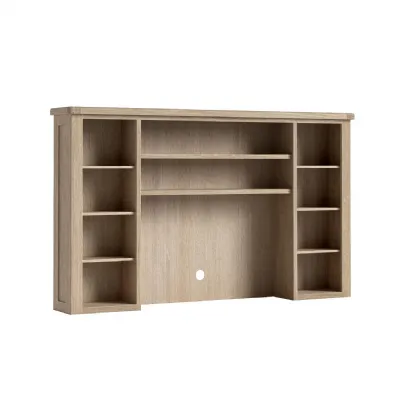 White Wash Oak Large Open Hutch