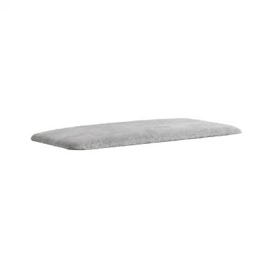 Grey Fabric Storage Bench Cushion