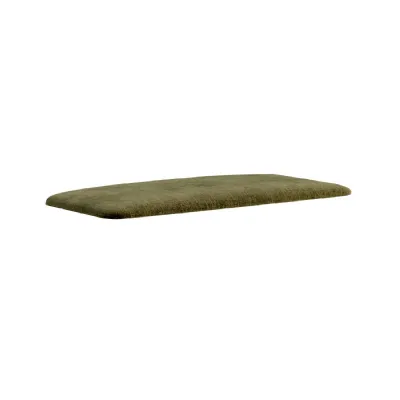 Green Fabric Storage Bench Cushion